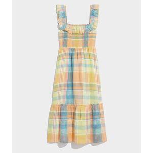 Vineyard Vines Smocked Linen Midi Dress XS NWOT